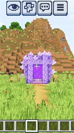 BEAUTIFUL AMYTHEST NETHER PORTAL DESIGN | MINECRAFT | #shorts #trending #viral #minecraft #gaming
