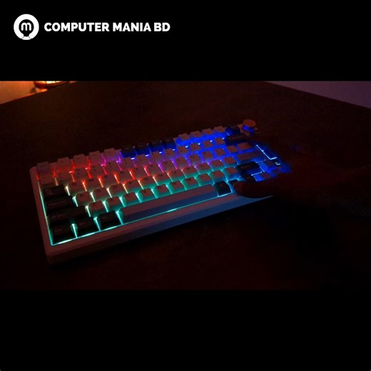 1.1K views · 33 reactions | Cloud Blue Switches Sound Test with RGB Buttons for the RK S75 Mechanical Keyboard || OLED Smart Display | Computer Mania BD | Facebook
