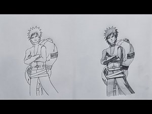 How to Draw Gaara from Naruto Shippuden | Step-by-Step Anime Art Tutorial