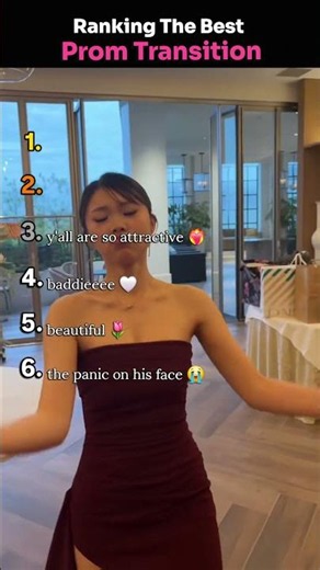 Ranking BEST PROM TRANSITION (Part 2) #prom #usa #shorts