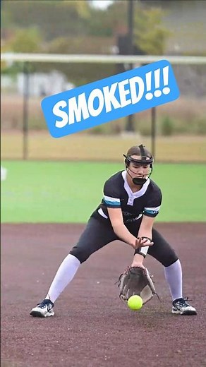 🥎 Softball Highlight Locked In at 3rd! What a Play! #shorts