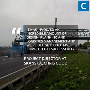 A 92-tonne footbridge for pedestrians and cyclists was installed across the busy A45. The bridge – spanning almost 60m - was lowered into position on the evening of Saturday, April 30 by a team of 30 technical specialists and engineers. | Coventry Live