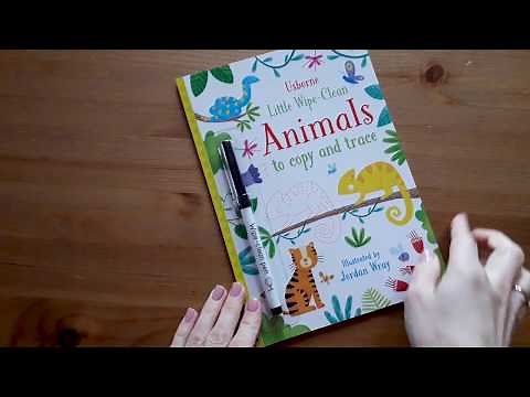 Little wipe-clean animals to copy and trace - Usborne