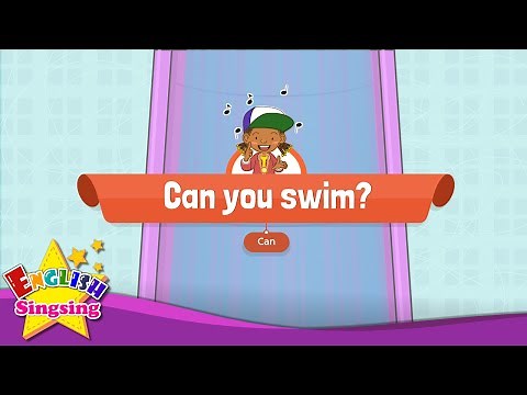 [Can] Can you swim? - Educational Rap for Kids - English song for Children