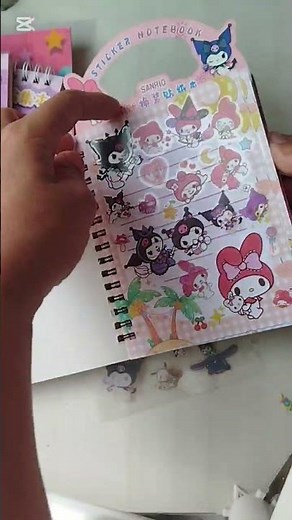 DIY Kuromi Journal in 5 EASY Steps!#shorts #kuromi#diy#journal#craft#papercraft #sticker