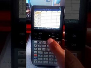 COMO INTRODUCIR DATOS Y FORMULAS EN EXCEL DE HP PRIME