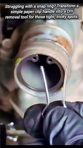 Genius DIY Hack For Removing Snap Rings Using Paperclips