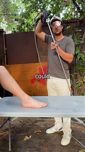 43M views · 432K reactions | Foot vs Pressure Washer | Tyler Blanchard | Facebook