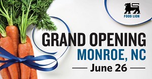 51K views · 1K reactions | Please join us Wednesday, June 26th at 7:45 am to celebrate the grand opening of our new store located at 250 N. MLK Jr. Blvd, in Monroe, NC. The first 100 customers will receive a reusable bag and a mystery Food Lion gift card, valued up to $200! Customers will also enjoy delicious, fresh samples served all day. We look forward to seeing you there! Learn more: bit.ly/2Y4WOG0 | Food Lion | Facebook