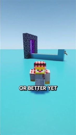 Nether Portal Glitch #minecraft #minecrafttutorial #minecraftfacts #minecraftshorts #usa #usashorts