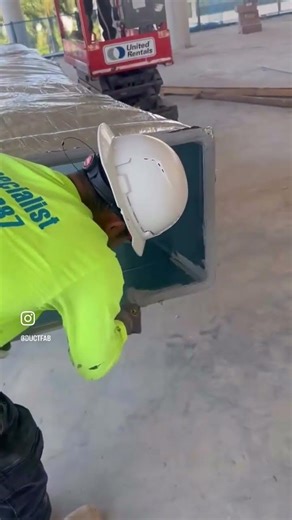 Removing Duct Film Residue Before Putting on Butyl Gasket on TDC Duct