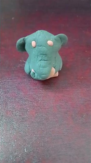 Making The Cute DIY Elephant in under 5 minutes #adorablecrafts #clayart #art