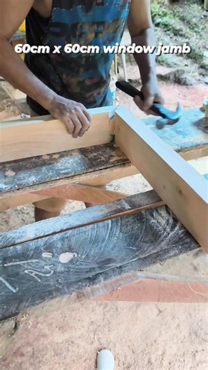 Assemble 60cm x 60cm restroom window jamb #fblifestyle #windowjambideas #furnituremaker | Manny Gildo