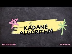 Kadane's Algorithm || CPP || GeeksforGeeks