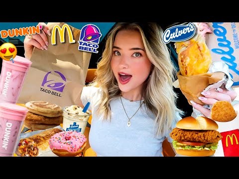 I Only Ate MY FAST FOOD CRAVINGS For 24 HOURS!!