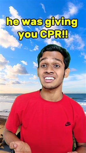 he was giving CPR 😂