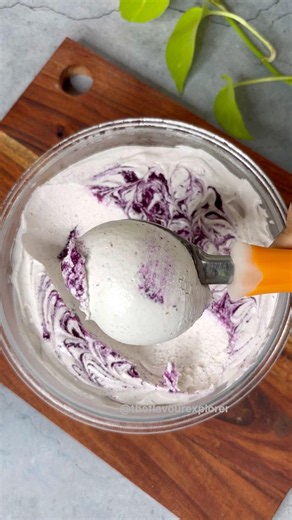 Jamun Ice Cream Recipe 🍨 | No Ice Cream Maker | Creamy Homemade Jamun Ice Cream #shorts