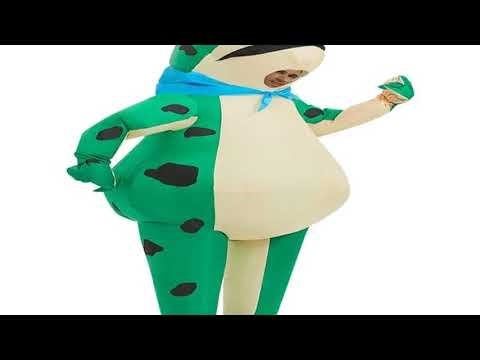 Inflatable Frog Costume Funny Full Body Blow Up Cosplay Costume Suit for Adult Halloween Party Costu