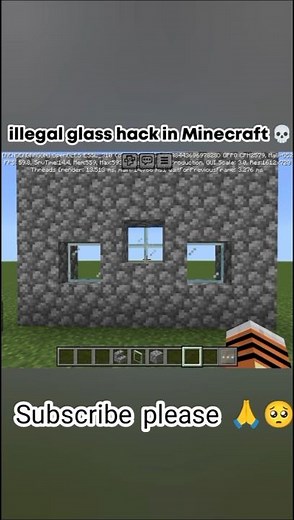 “I found an ILLEGAL glass hack in Minecraft 😭💀”