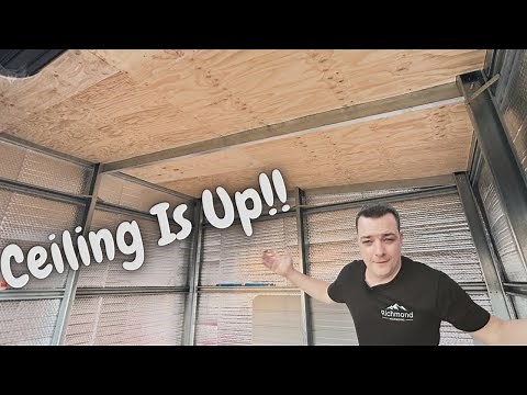 Surprisingly Time-Consuming: Plywood Ceiling Installation in the Workshop!