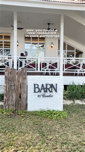 pov: you found a new restaurant in clark pampanga 🍽️💚 📍Barn by Conti's — Barn House 2085 R.C. Santos St., Clark Freeport Zone, Pampanga #barnbycontis #newrestaurant #pampanga #FoodTok #WhereToEat | Lorrea Cheryl Tan
