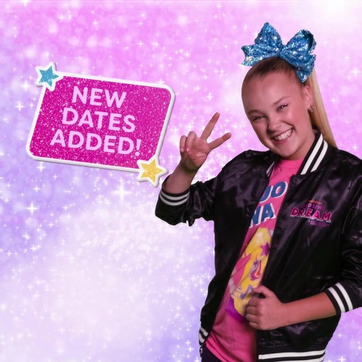 67 reactions · 38 shares | Dreams do come true - NEW DATES for D.R.E.A.M. The Tour! See you in Spokane on Mar 29. Tickets on sale Friday Nov 22 @ noon! 濾 | JoJo Siwa | Facebook