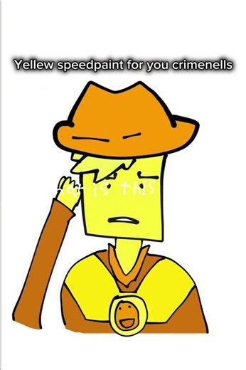 so much larp it’s a crime… #deltarune #yellow #cowboy #speedpaint #drawing