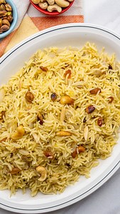 2.1K views · 18 reactions | A classic Saffron Rice Pilaf with Nuts and raisins recipe. Made in one pot, it comes together in under 30 minutes. Make it on the stovetop or in the instant pot; it’s weeknight- friendly and great for guests! Comment “rice” to get the recipe #reelitfeelit #reelkarofeelkaro #reelrecipe #recipevideos #chawal #diwali #ricerecipes #basmatirice #ricelovers | Piping Pot Curry | Facebook