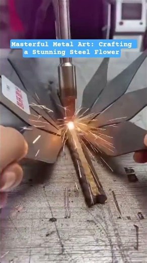 Masterful Metal Art: Crafting a Stunning Steel Flower