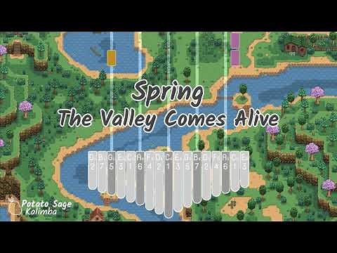 Spring - The Valley Comes Alive (Stardew Valley) | Kalimba Tutorial | Sheet Music + Tabs