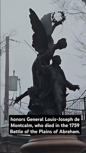 Montcalm Monument in Quebec City honors General Louis-Joseph de Montca #whatsappstatus