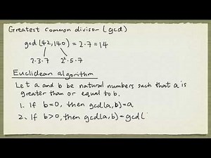 Euclidean algorithm for finding GCD