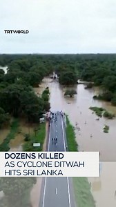 170K views · 1.7K reactions | Sri Lanka faces one of its worst weather disasters in recent years, with at least 56 dead and 21 missing as Cyclone Ditwah struck the island nation, bringing with it heavy rainfall, flooding and landslides across the country. | TRT World | Facebook