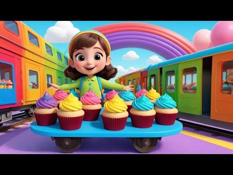 Train of Cupcakes – Learn Colors with Sweets | Fun Learning Song for Kids | Silly Dessert Rhyme