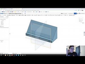 Planes at an Angle, Text, and Remove - Day 7 of 100 OnShape Journey