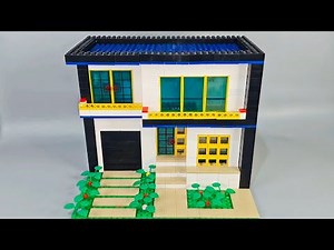 How To Build a LEGO Modern Luxurious House MOC | Building Blocks Instructions | Diy#lego #legohouse