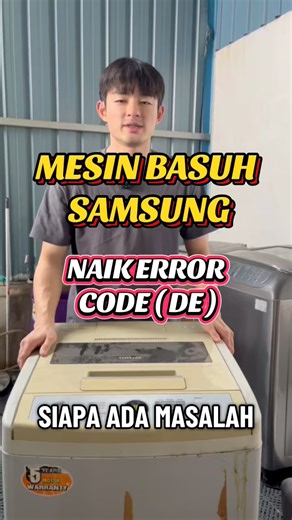 89K views · 1.2K reactions | MESIN BASUH SAMSUNG NAIK ERROR CODE dE ...
