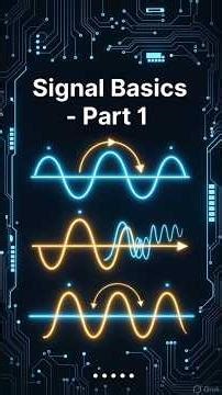Signal Basics in Electronics – Part 1 ⚡ | Waveform, Amplitude & Frequency #shorts #engineering #ece