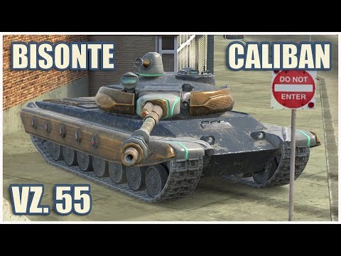 Vz. 55 Xeno, Bisonte C45 & Caliban • WoT Blitz Gameplay