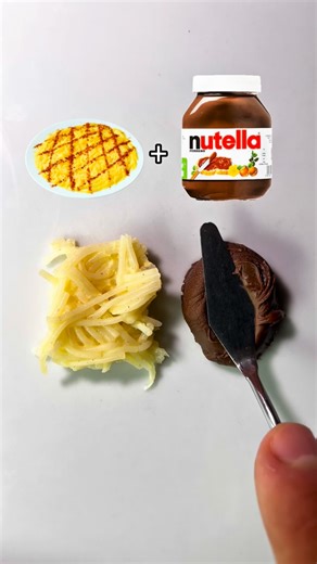 Xico_Art on Instagram: "What color does mixed Aletria and Nutella make?? #colormixing #satisfying #oddlysatisfying #food #asmr"