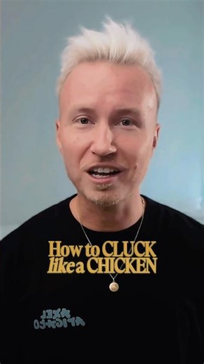 How to Cluck like a Chicken?🐔 #howto #funny #comedy #chicken #voiceacting