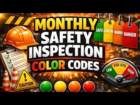Monthly Safety Inspection Color Codes Explained | HSE Training for Beginners