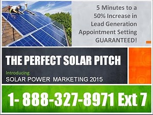 The Perfect Solar Pitich Increases Solar Sales by 50%
