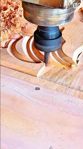 CNC wood carving process, fast, neat, professional precision