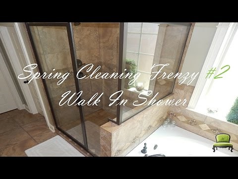 Spring Cleaning Frenzy #2 | Cleaning My Walk-In Shower | Protect Your Back