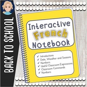 French Interactive Notebook Back to School