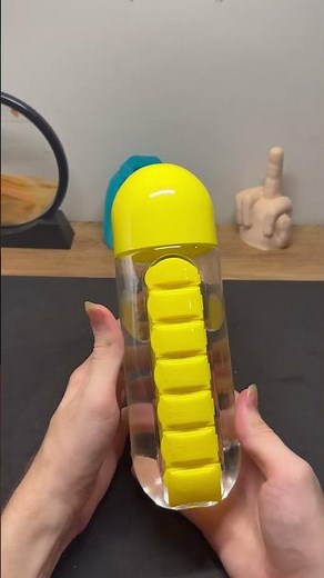 🔔 Smart water bottle for pills - Water Bottle Daily Pill Organizer ( # 2522 ) @MaviGadgets‬