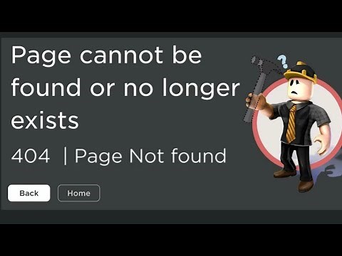 Ошибка 404 в роблокс