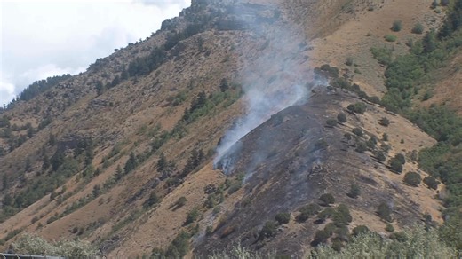 23K views · 113 reactions | A wildfire broke out today near the mouth of Green Canyon in North Logan. It was estimated at 5 acres, according to Utah Fire Info. | FOX 13 News | Facebook