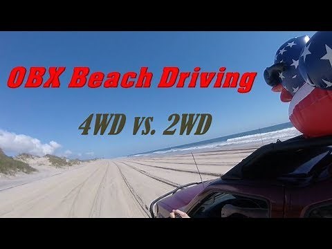 OBX Beach Driving: 4WD vs. 2WD - Corolla / Carova + Wild Horses